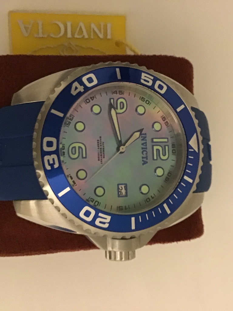Invicta Master Of The Ocean Automatic 45mm Platinum Mop Dial